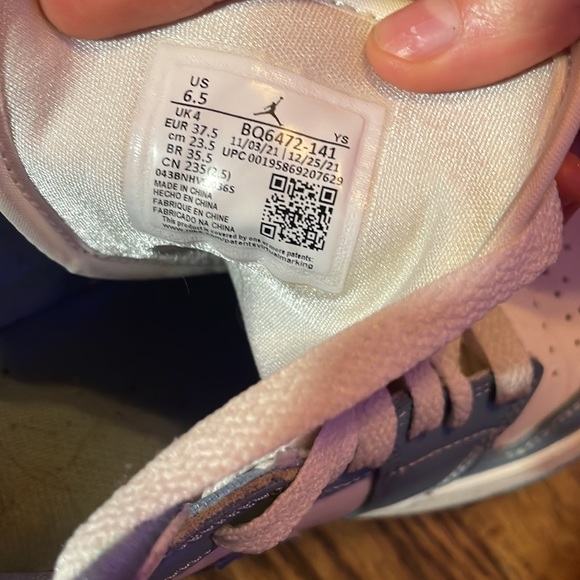 light blue air jordan 1 high tops - Picture 6 of 7